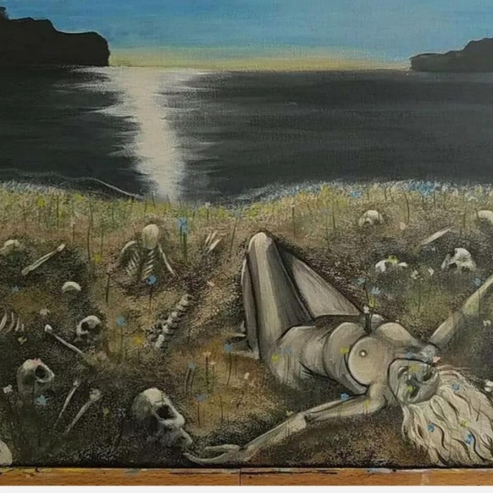 Original "Moonbathing" painting